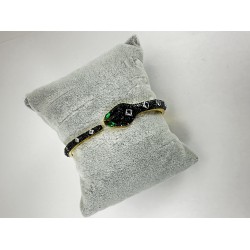 Gold Taşlı Yılan Desenli Anahtarlık 